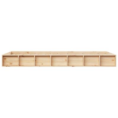 vidaXL Cadre de lit sans matelas 135x190 cm bois massif