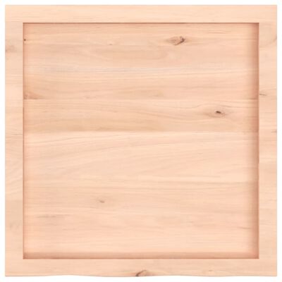 vidaXL Dessus de table 60x60x(2-4) cm bois de chêne massif non traité