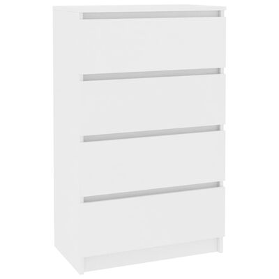 vidaXL Buffet Blanc 60x35x98,5 cm Bois d'ingénierie