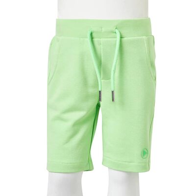 Short pour enfants vert néon 104