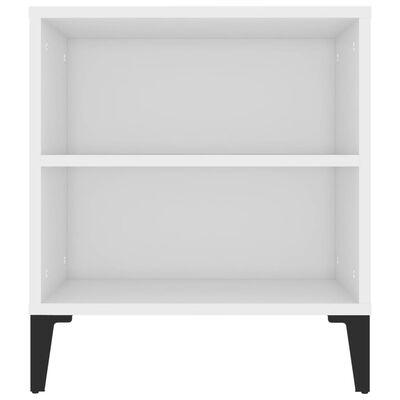 vidaXL Meuble TV Blanc 102x44,5x50 cm Bois d'ingénierie