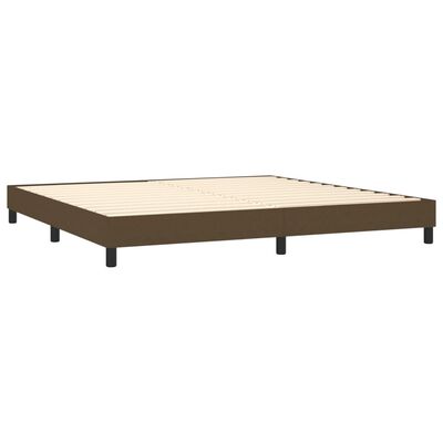 vidaXL Sommier à lattes de lit avec matelas Marron foncé 200x200 cm