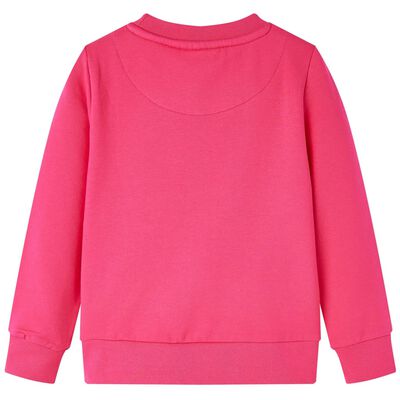 Sweatshirt pour enfants rose vif 128