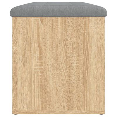 vidaXL Banc de rangement chêne sonoma 82x42x45 cm bois d'ingénierie