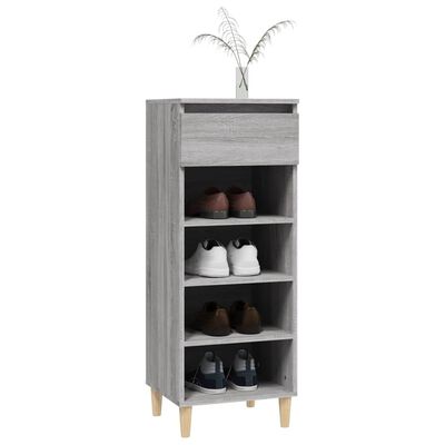 vidaXL Armoire à chaussures Sonoma gris 40x36x105 cm Bois d'ingénierie