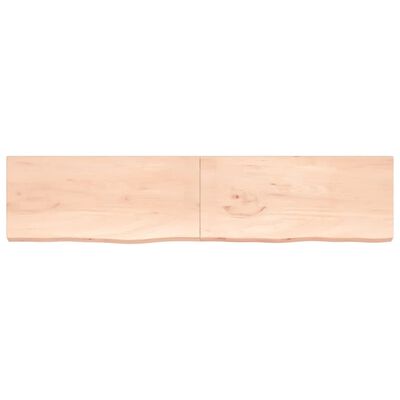 vidaXL Dessus de table 220x50x(2-6) cm bois de chêne massif non traité