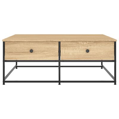 vidaXL Table basse chêne sonoma 100x99x40 cm bois d'ingénierie