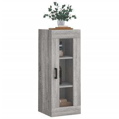 vidaXL Armoire murale sonoma gris 34,5x34x90 cm