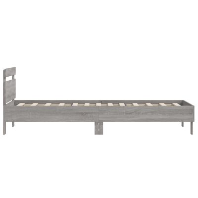 vidaXL Cadre de lit sans matelas avec tête de lit 100x200 cm