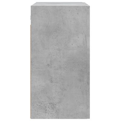 vidaXL Armoire murale gris béton 60x31x60 cm bois d'ingénierie