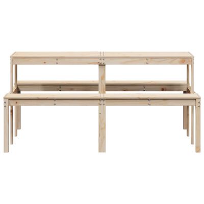 vidaXL Table de pique-nique 160x134x75 cm bois massif de pin