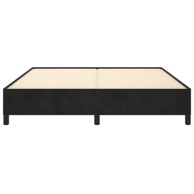 vidaXL Cadre de lit sans matelas noir 180x200 cm velours