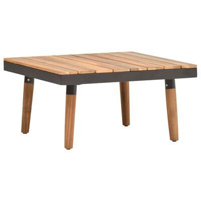 vidaXL Salon de jardin 4 pcs avec coussins Bois d'acacia solide