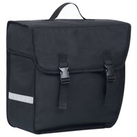 vidaXL Sac de vélo simple pour porte-bagages étanche 21 L Noir