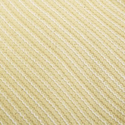 vidaXL Voile d'ombrage 160 g/m² Beige 3x5 m PEHD