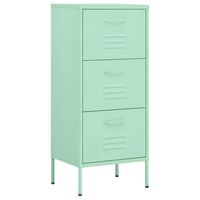 vidaXL Armoire de rangement Vert menthe 42,5x35x101,5 cm Acier