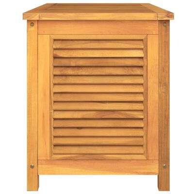 vidaXL Boîte de rangement de jardin et sac 90x50x58cm bois massif teck