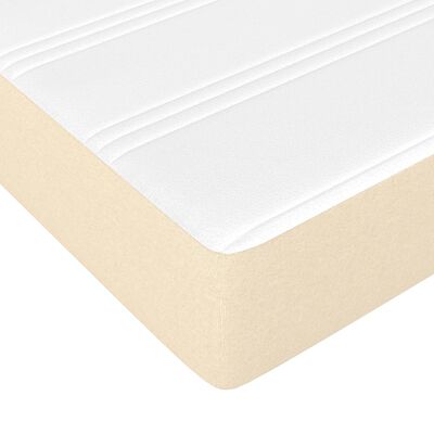 vidaXL Matelas à ressorts ensachés pour enfants crème 80x160 cm tissu