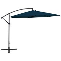 vidaXL Parasol en porte-à-faux 3 m Bleu