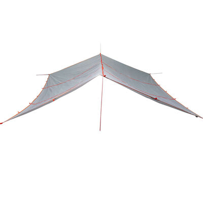 vidaXL Bâche de camping gris et orange 420x440 cm imperméable