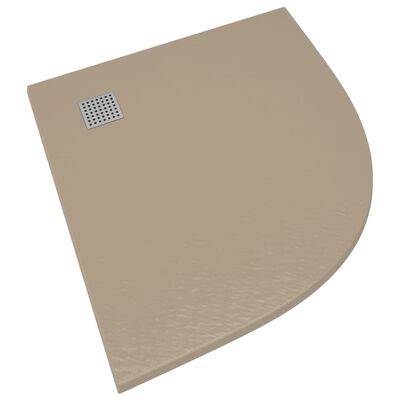 vidaXL Receveur de douche SMC Marron 90x90 cm