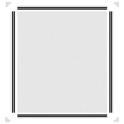 vidaXL Moustiquaire magnétique pour fenêtres blanc 130x150 cm