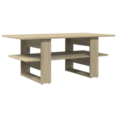 vidaXL Table basse chêne sonoma 102x55x42 cm bois d'ingénierie