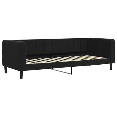 vidaXL Lit de repos noir 80x200 cm velours