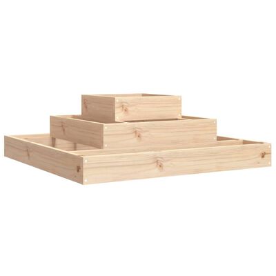 vidaXL Jardinière 80x80x27 cm Bois massif de pin