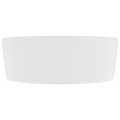 VIDAXL Lavabo de luxe avec trop-plein Blanc mat 36x13 cm Ceramique pas cher  