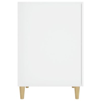 vidaXL Bureau Blanc brillant 140x50x75 cm Bois d'ingénierie