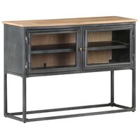 vidaXL Buffet Gris 100x30x70 cm Bois d'acacia massif