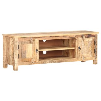 vidaXL Meuble TV 120x30x40 cm Bois de manguier brut