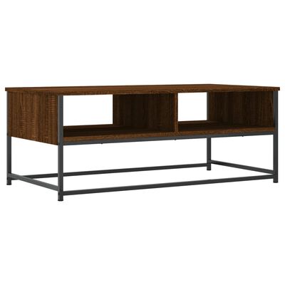 vidaXL Table basse chêne marron 100x51x40 cm bois d'ingénierie