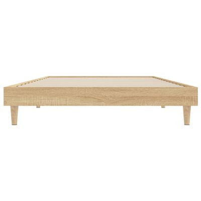 vidaXL Cadre de lit sans matelas chêne sonoma 90x200 cm