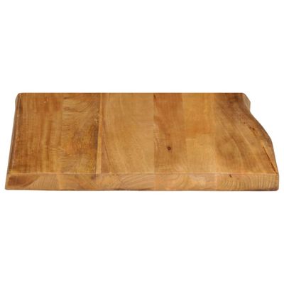 vidaXL Dessus de table 60x60x3,8 cm bord vivant bois massif manguier