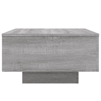 vidaXL Table basse sonoma gris 55x55x31 cm bois d'ingénierie