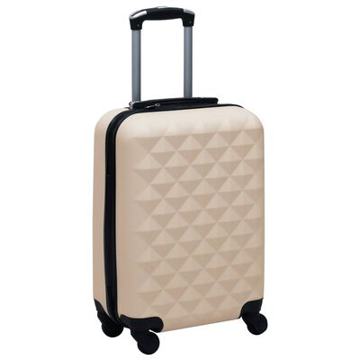 vidaXL Valise rigide Doré ABS