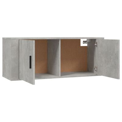 vidaXL Ensemble de meubles TV 2 pcs gris béton bois d'ingénierie