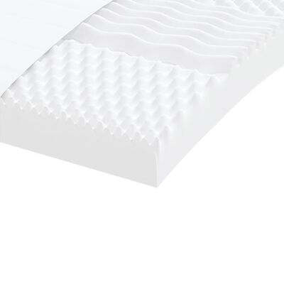 vidaXL Lit de jour avec gigogne et matelas gris clair 90x200 cm tissu