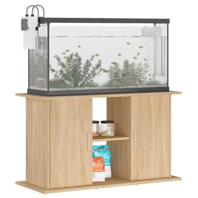 vidaXL Support d'aquarium chêne sonoma 101x41x58 cm bois d'ingénierie