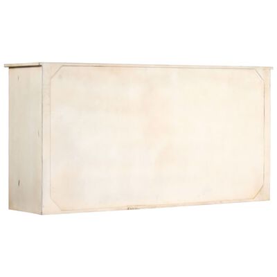 vidaXL Buffet Blanc 160x40x80 cm Bois de manguier massif