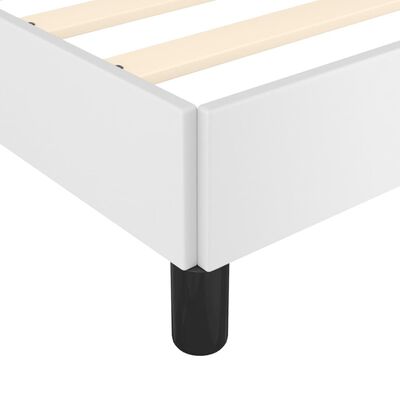 vidaXL Cadre de lit sans matelas blanc 90x200 cm similicuir