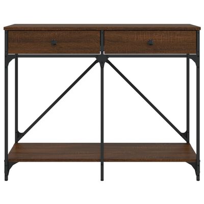 vidaXL Table console chêne marron 100x39x78,5 cm bois d'ingénierie