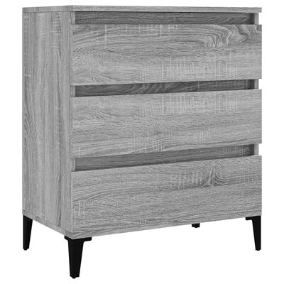 vidaXL Buffet Sonoma gris 60x35x70 cm Bois d'ingénierie