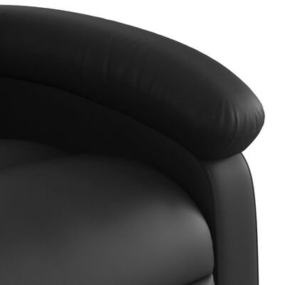 vidaXL Fauteuil inclinable Noir Similicuir