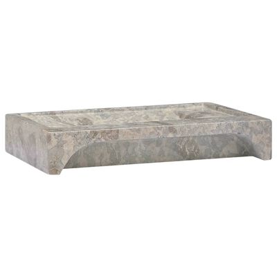 vidaXL Lavabo Gris 58x39x10 cm Marbre