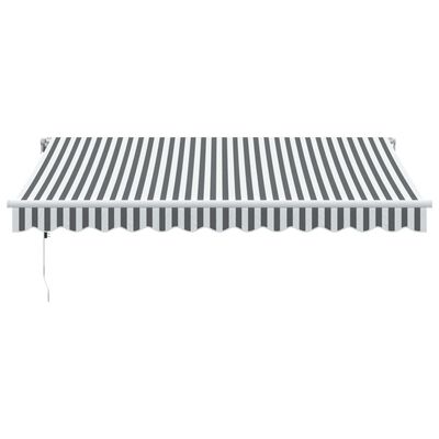 vidaXL Auvent rétractable automatique anthracite et blanc 350x250 cm