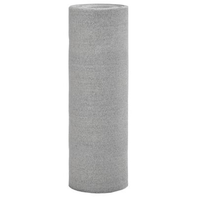 vidaXL Filet brise-vue gris clair 1,5x25 m PEHD 150 g/m²