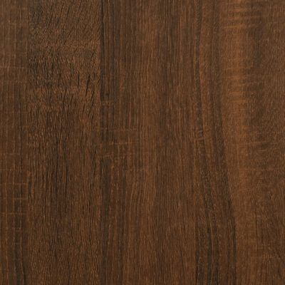 vidaXL Cadre de lit chêne marron 135x190 cm bois d'ingénierie